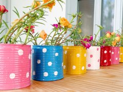 Recyklujte s fantazií: Jak přetvořit staré plechovky na originální květináče